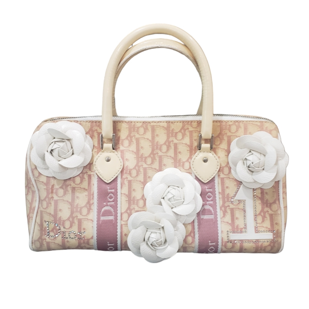 CHRISTIAN DIOR Monogram Girly Boston Pink Y2K Handbag